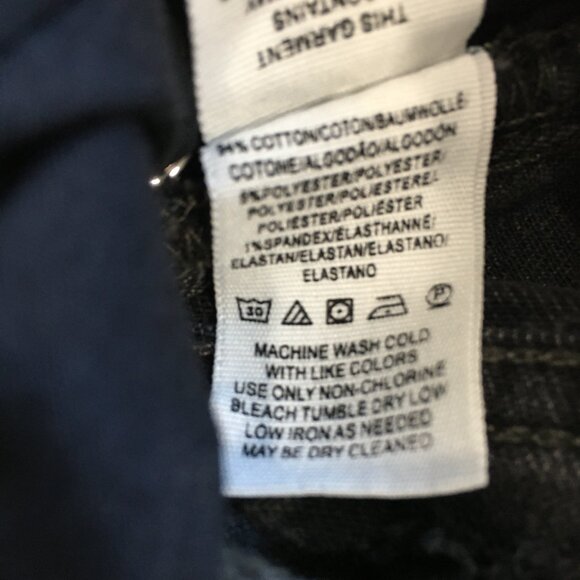 FREE PEOPLE Denim Dark Gray 5 Pocket Logo Hardware Jeans - Picture 3 of 13